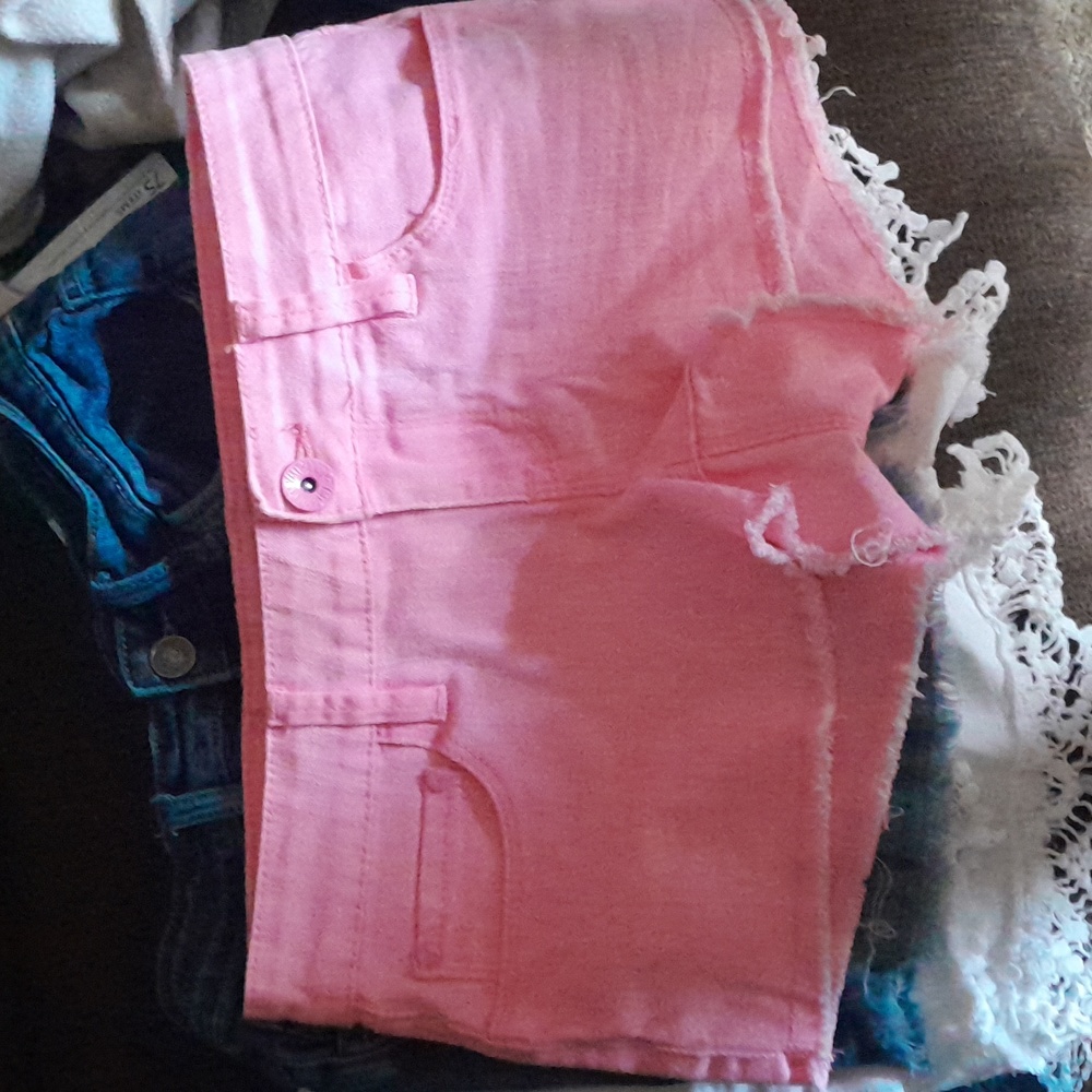 Pink Jean shorts